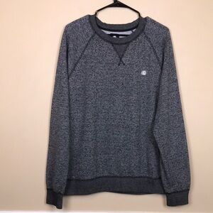 Element Men’s Gray Logo Embroidered Fleece Lined Skater Crew Neck Sweatshirt